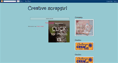 Desktop Screenshot of creativescrapgirl.blogspot.com
