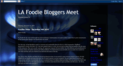 Desktop Screenshot of foodiebloggersmeet.blogspot.com