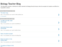 Tablet Screenshot of biologyteacherblog.blogspot.com