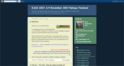 Desktop Screenshot of icase2007.blogspot.com