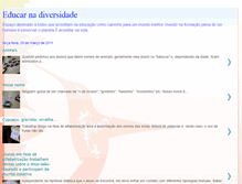 Tablet Screenshot of janete-educarnadiversidade.blogspot.com