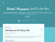 Tablet Screenshot of dentalmagazine.blogspot.com