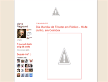 Tablet Screenshot of marysplayground.blogspot.com