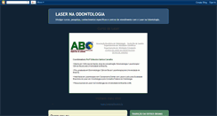 Desktop Screenshot of lasernaodontologia.blogspot.com