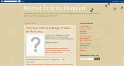 Desktop Screenshot of marketindirimdergileri.blogspot.com