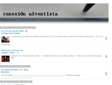 Tablet Screenshot of conexionadventista-sermones.blogspot.com