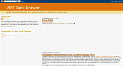 Desktop Screenshot of dotnetjunkdrawer.blogspot.com