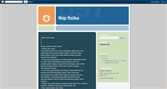 Desktop Screenshot of fkipfisika.blogspot.com