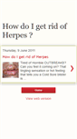 Mobile Screenshot of howdoigetridofherpes.blogspot.com