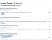 Tablet Screenshot of dicas-e-truques-de-games.blogspot.com