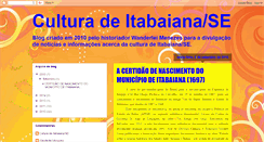 Desktop Screenshot of culturaitabaiana.blogspot.com