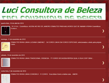Tablet Screenshot of luciconsultoradebeleza.blogspot.com