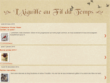 Tablet Screenshot of laiguilleaufildutemps.blogspot.com