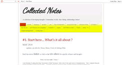 Desktop Screenshot of collectednotes.blogspot.com