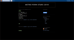 Desktop Screenshot of metro-porn-stars-2010.blogspot.com