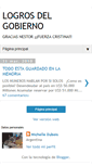 Mobile Screenshot of logrosdelgobierno.blogspot.com