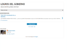 Tablet Screenshot of logrosdelgobierno.blogspot.com