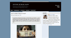 Desktop Screenshot of nitishkumarsays.blogspot.com