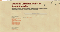 Desktop Screenshot of encuentra-mascota-bogota.blogspot.com