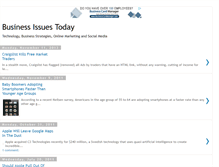 Tablet Screenshot of businessissuestoday.blogspot.com