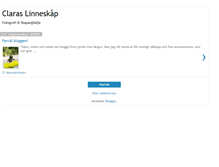 Tablet Screenshot of claraslinneskap.blogspot.com