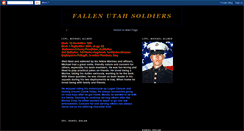 Desktop Screenshot of fallenutahsoldiers.blogspot.com