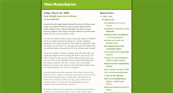 Desktop Screenshot of malemasturbators.blogspot.com