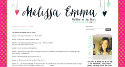 Desktop Screenshot of melissaemma.blogspot.com