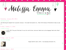 Tablet Screenshot of melissaemma.blogspot.com