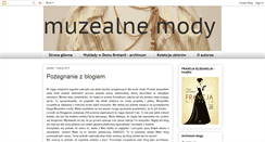 Desktop Screenshot of muzealnemody.blogspot.com