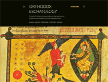 Tablet Screenshot of orthodoxeschatology.blogspot.com