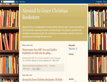 Tablet Screenshot of aboundingracechristianbookstore.blogspot.com