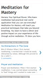 Mobile Screenshot of meditationformastery.blogspot.com