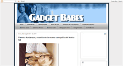 Desktop Screenshot of gadget-babes.blogspot.com