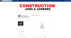 Desktop Screenshot of constructionjobsandcareers.blogspot.com