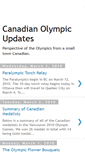 Mobile Screenshot of canadianolympicupdates.blogspot.com
