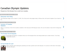 Tablet Screenshot of canadianolympicupdates.blogspot.com