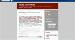 Desktop Screenshot of neuroarchitecture.blogspot.com