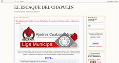 Desktop Screenshot of elescaquedelchapulin.blogspot.com