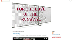 Desktop Screenshot of fortheloveoftherunway.blogspot.com