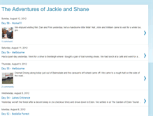 Tablet Screenshot of jackieandshane.blogspot.com