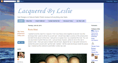 Desktop Screenshot of lacqueredbyleslie.blogspot.com