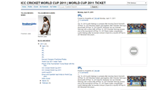 Desktop Screenshot of cricketworldcup-2011india.blogspot.com