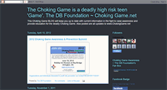 Desktop Screenshot of chokinggameawareness.blogspot.com