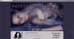 Desktop Screenshot of katelyndemidow.blogspot.com