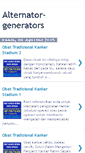 Mobile Screenshot of alternator-generators.blogspot.com