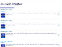 Tablet Screenshot of alternator-generators.blogspot.com