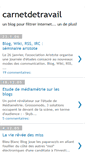 Mobile Screenshot of carnetdetravail.blogspot.com