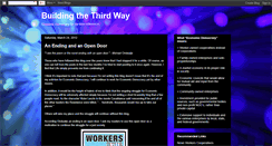 Desktop Screenshot of buildingthirdway.blogspot.com