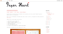 Desktop Screenshot of ilovepaperheart.blogspot.com